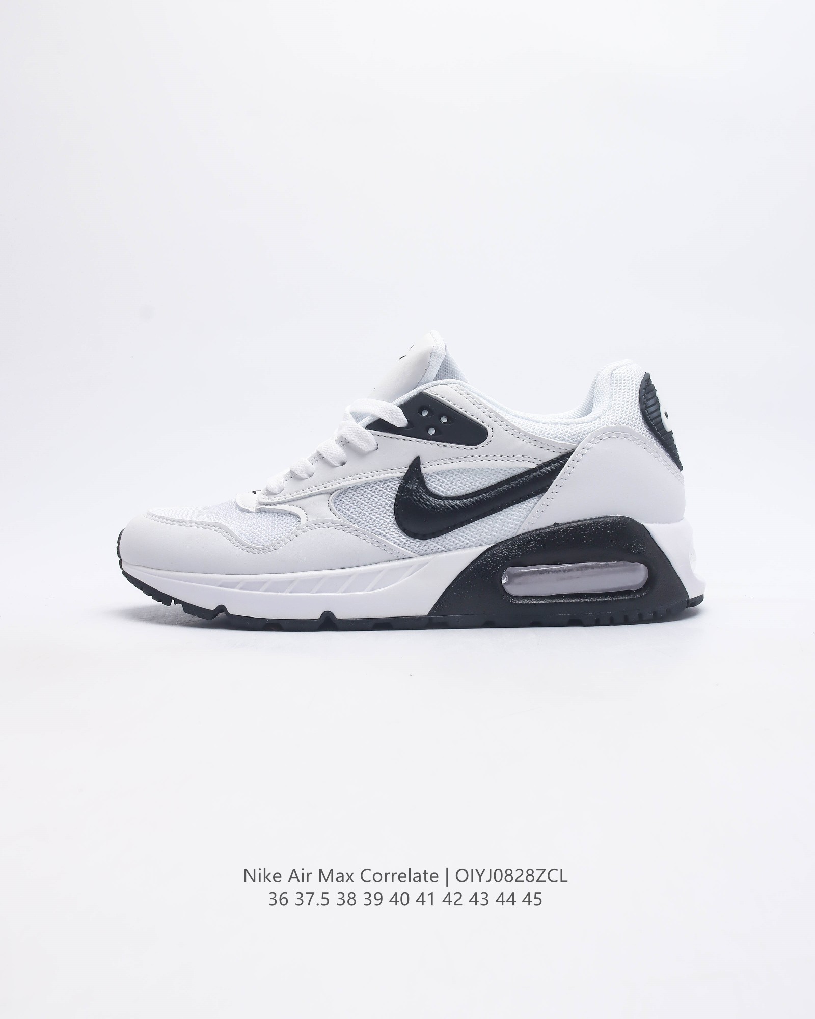 耐克 Nike Air Max Correlate 男女子气垫缓震耐磨运动鞋时尚潮流休闲透气跑步鞋 选用网眼鞋面 脚感舒适透气 鞋舌 鞋侧及后跟处饰有品牌标识