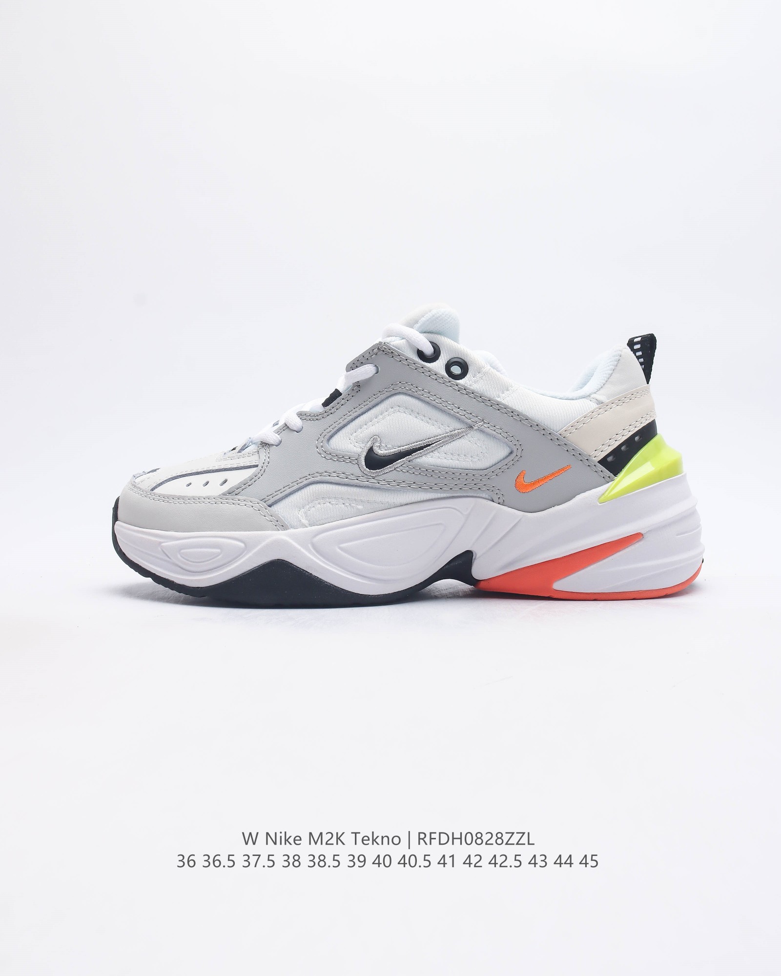 耐克 Nike M2K Tekno 男女子运动鞋厚底老爹鞋经典复古休闲慢跑鞋 从 Monarch 系列汲取灵感 以太空时代细节演绎未来风范 分层鞋面借鉴自元年款