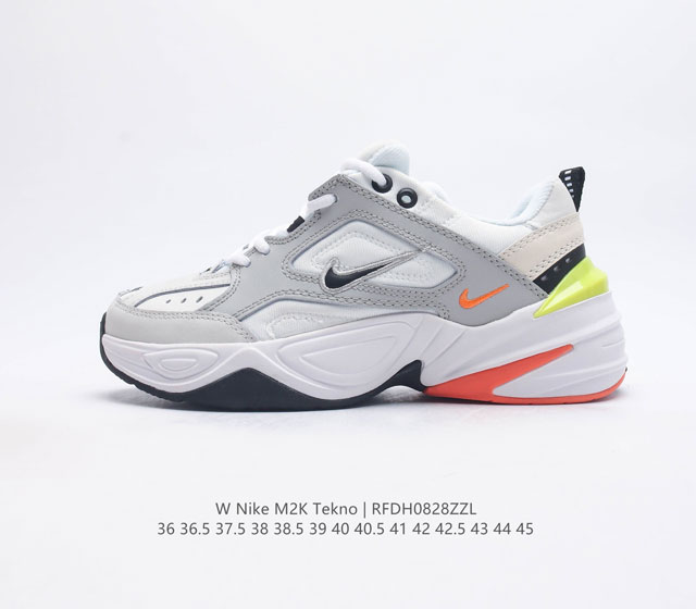 耐克 Nike M2K Tekno 男女子运动鞋厚底老爹鞋经典复古休闲慢跑鞋 从 Monarch 系列汲取灵感 以太空时代细节演绎未来风范 分层鞋面借鉴自元年款