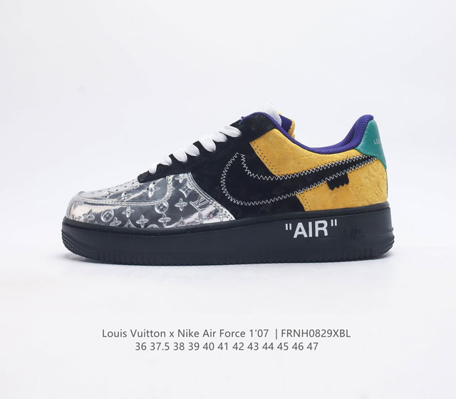 联名空军一号 耐克 Nike 耐克空军低帮板鞋 Lv 路易威登 串标 耐克nike Air Force 1 Low X Lv联名 空军一号低帮百搭休闲运动板鞋