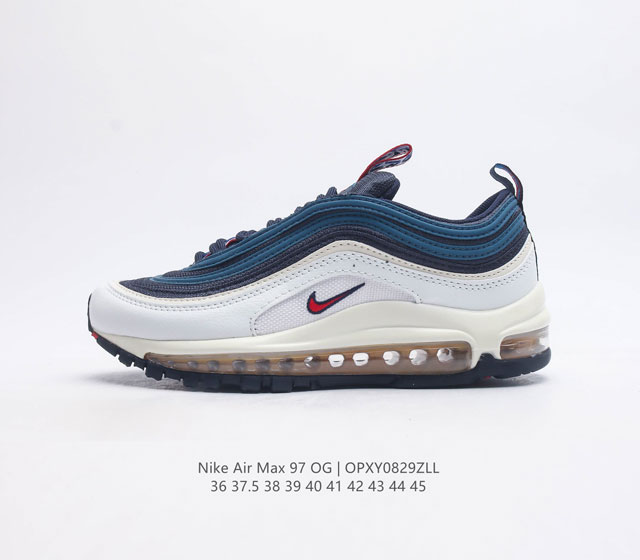 耐克nike休闲鞋 经典 气垫 Air Max 97 子弹气垫低帮运动鞋 Air Max '97 运动跑鞋以流线型鞋身和卓越科技为热爱运动的你造就全方位防护 强