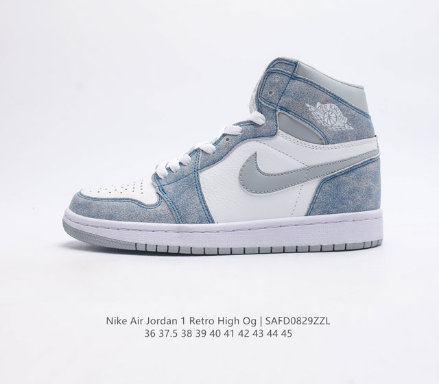 耐克 Nike Air Jordan 1 Retro High Og 乔丹一代篮球鞋复刻运动鞋 皮面高帮板鞋的设计灵感源自运动夹克 带你重温入选球队时刻 采用经