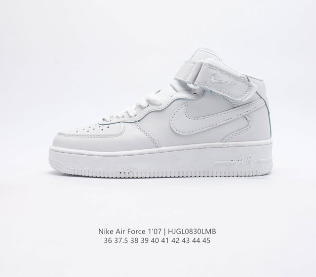 耐克nike Air Force 1 Low 空军一号 Af1 高帮百搭 魔术贴 休闲运动板鞋 柔软 弹性十足的缓震性能和出色的中底设计 横跨复古与现代的外型结