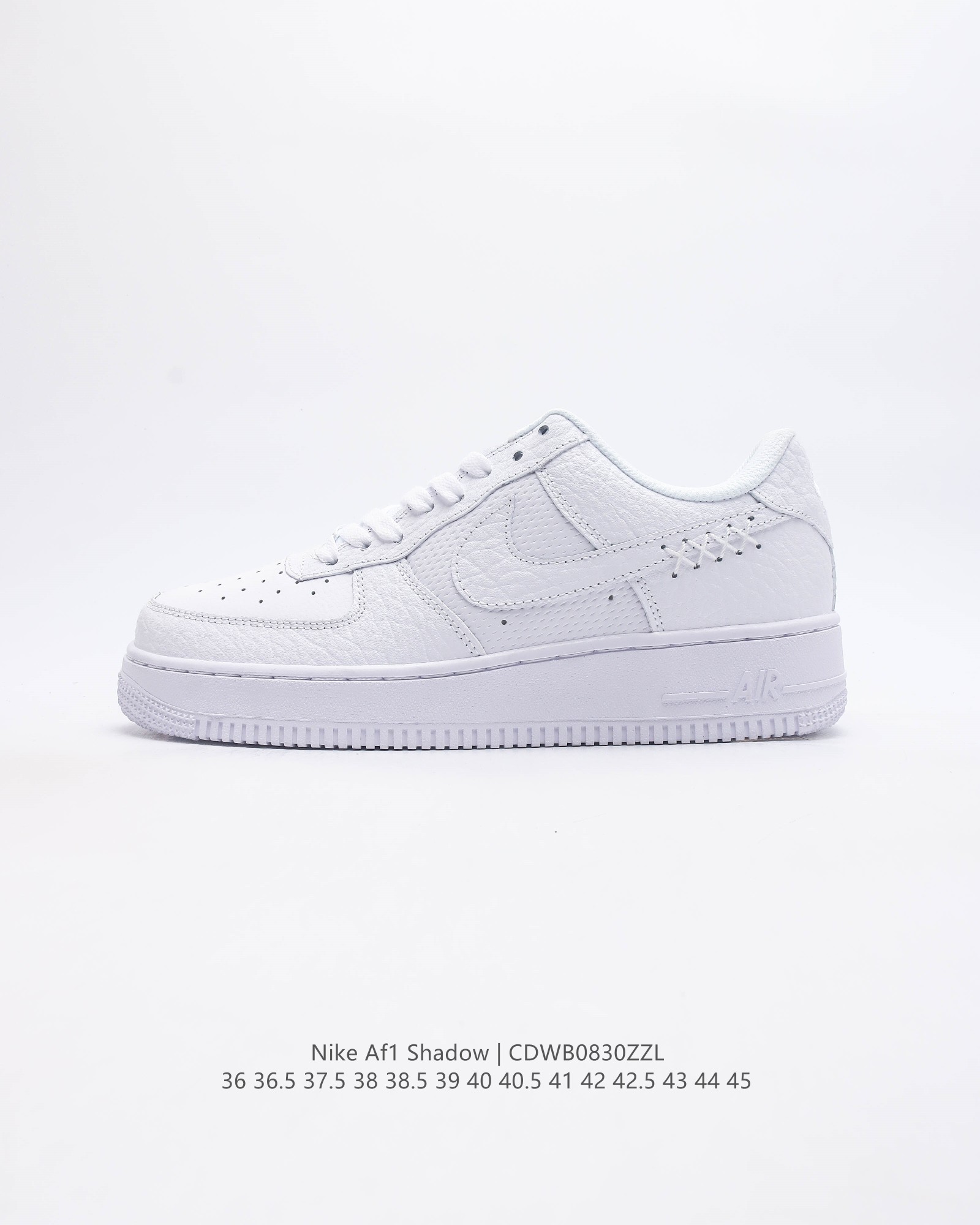 耐克男女士运动鞋 Nike Af1 Shadow 空军一号 轻量增高低帮板鞋拼接解构主义设计休闲运动滑板鞋 此款运动鞋为经典篮球鞋款设计增添趣味 凸显俏皮风格