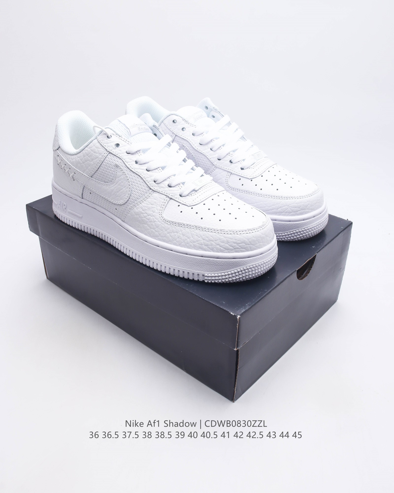 耐克男女士运动鞋 Nike Af1 Shadow 空军一号 轻量增高低帮板鞋拼接解构主义设计休闲运动滑板鞋 此款运动鞋为经典篮球鞋款设计增添趣味 凸显俏皮风格