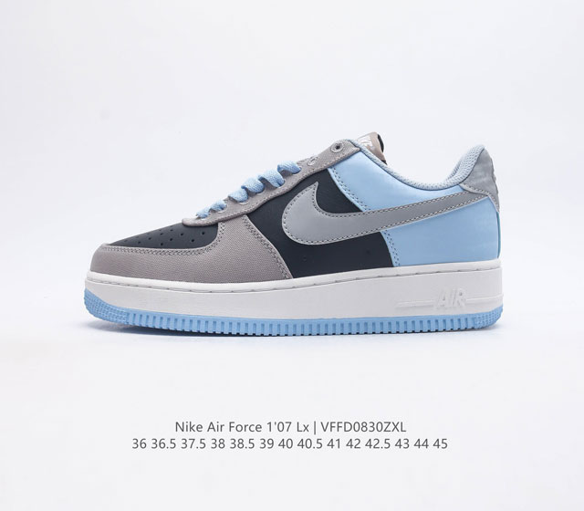 耐克 Nike Air Force 1 '07 Lx 空军一号 Af1 男女子运动鞋复古篮球鞋 巧妙结合复古美学和新潮魅力 旨在致敬 40 年来风靡世界的元年款