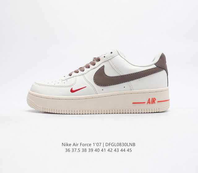 耐克 Nike Air Force 1 07 空军一号 Af1低帮百搭休闲运动板鞋 柔软 弹性十足的缓震性能和出色的中底设计 横跨复古与现代的外型结合 造就出风