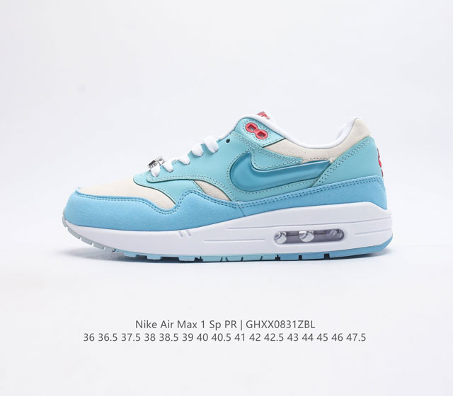 耐克 Nike Air Max 1 男女子运动鞋 从法国建筑中汲取设计灵感 兼具运动风范和时尚格调 是此系列起初搭载 Air 的鞋款 疾速外观 经典缓震配置和经