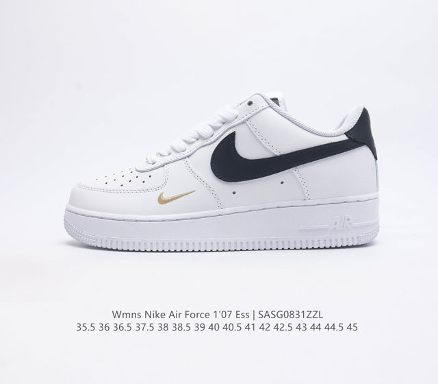 头层皮 耐克 Nike Air Force 1 07 Ess 空军一号 小金钩 Af1 运动鞋复古板鞋 厚底增高男女鞋 以实力演绎传奇篇章 从 80 年代的篮球