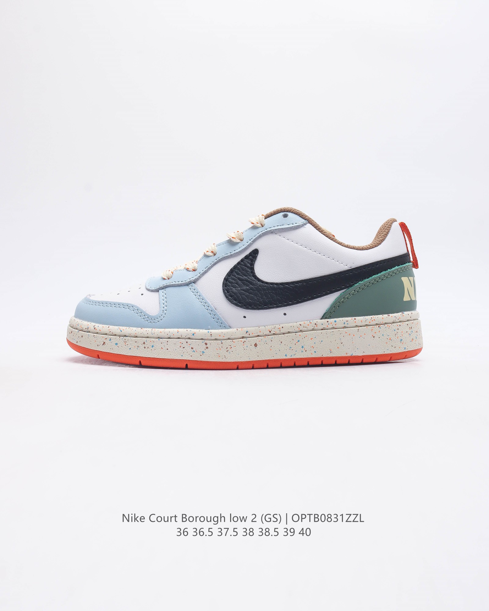 真标 耐克 Nike Court Borough Low 2 Gs 低帮百搭透气休闲运动板鞋女鞋 经典耐用的设计 兼顾舒适脚感和出众风范 演绎匠心之作 结构性的