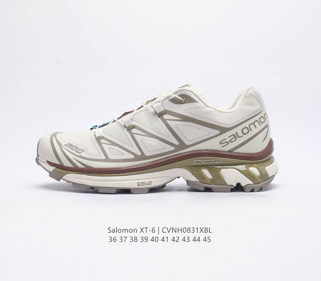 公司级salomon Xa Pro Xt-6 Expanse 萨洛蒙户外越野跑鞋 鞋面采用sensifit贴合技术 全方位贴合包裹脚型 鞋跟部鞋底牵引设计 提供