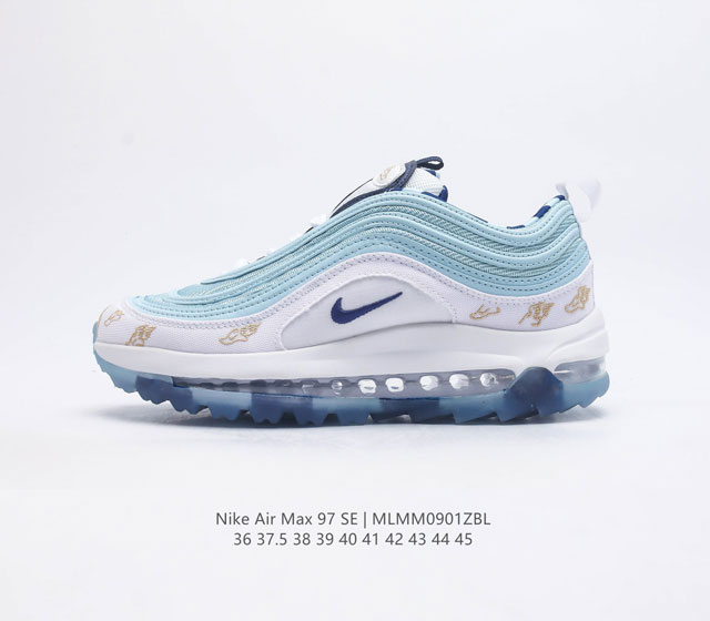 耐克nike休闲鞋 经典 气垫 Air Max 97 子弹气垫低帮运动鞋 Air Max '97 运动跑鞋以流线型鞋身和卓越科技为热爱运动的你造就全方位防护 强