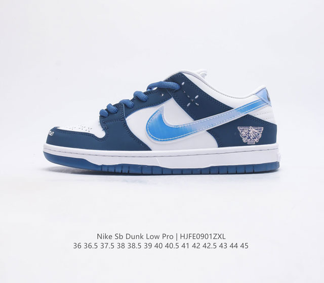 真标 耐克nike Sb Dunk Low Pro 复古低帮 休闲运动滑板板鞋 采用脚感柔软舒适zoomair气垫 有效吸收滑板等极限运动在落地时带来的冲击力