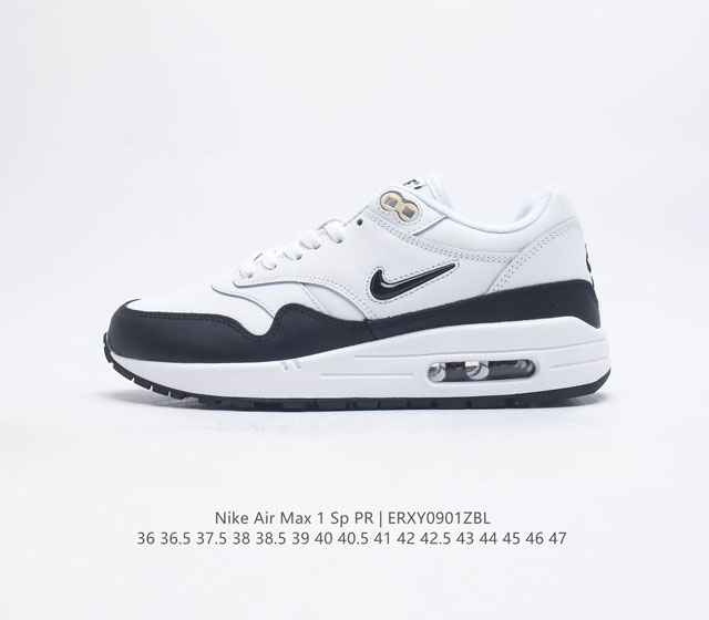 公司级 耐克 Nike Air Max 1 男女子运动鞋 从法国建筑中汲取设计灵感 兼具运动风范和时尚格调 是此系列起初搭载 Air 的鞋款 疾速外观 经典缓震