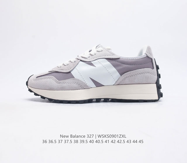 Nb 新百伦 New Balance Ms327系列复古休闲运动慢跑鞋时尚男女运动鞋 以更纯粹的复古风格设计打造的全新造型 侧身还以解构设计 将 N 字标志以做