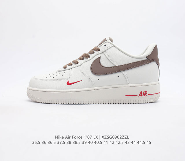 头层皮 全掌气垫 耐克 Nike Air Force 1 07 空军一号 Af1低帮百搭休闲运动板鞋 柔软 弹性十足的缓震性能和出色的中底设计 横跨复古与现代的