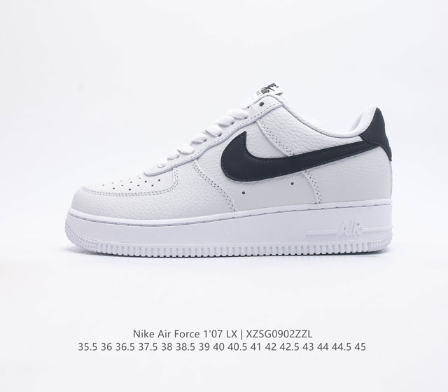 头层皮 耐克 Nike Air Force 1 07 空军一号 Af1低帮百搭休闲运动板鞋 柔软 弹性十足的缓震性能和出色的中底设计 横跨复古与现代的外型结合