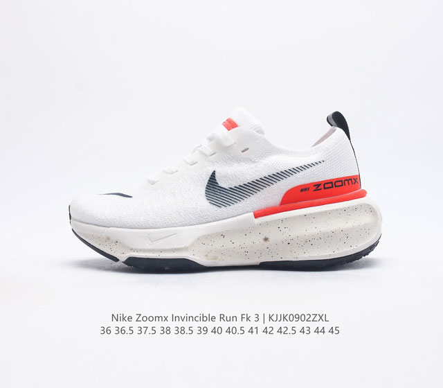 耐克 Nike Zoom X Invincible Run Fk 3 马拉松机能风格运动鞋 鞋款搭载柔软泡绵 在运动中为你塑就缓震脚感 设计灵感源自日常跑步者