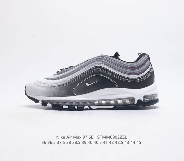 耐克nike休闲鞋 经典 气垫 Air Max 97 子弹气垫低帮运动鞋 Air Max '97 运动跑鞋以流线型鞋身和卓越科技为热爱运动的你造就全方位防护 强