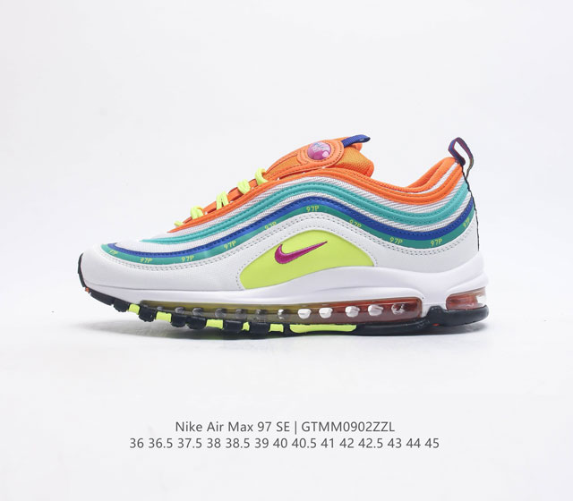 耐克nike休闲鞋 经典 气垫 Air Max 97 子弹气垫低帮运动鞋 Air Max '97 运动跑鞋以流线型鞋身和卓越科技为热爱运动的你造就全方位防护 强