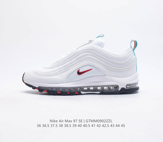 耐克nike休闲鞋 经典 气垫 Air Max 97 子弹气垫低帮运动鞋 Air Max '97 运动跑鞋以流线型鞋身和卓越科技为热爱运动的你造就全方位防护 强