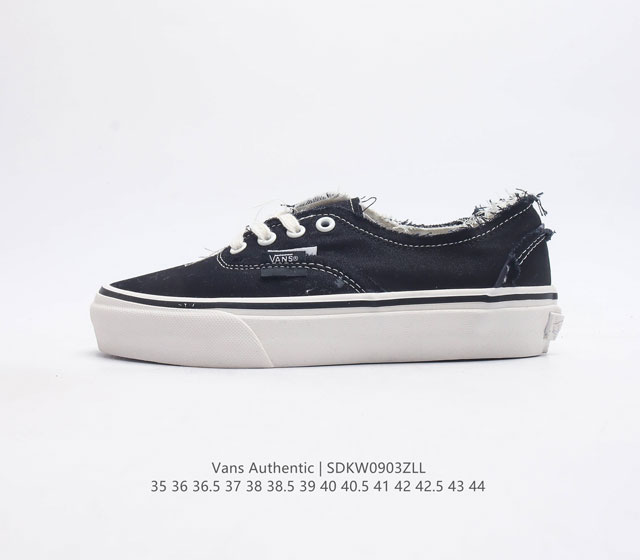 万斯 Vans Authentic 经典安娜海姆运动鞋 4孔低帮硫化滑板鞋 复古aut高端硫化 尺码 35 36 36.5 37 38 38.5 39 40 4