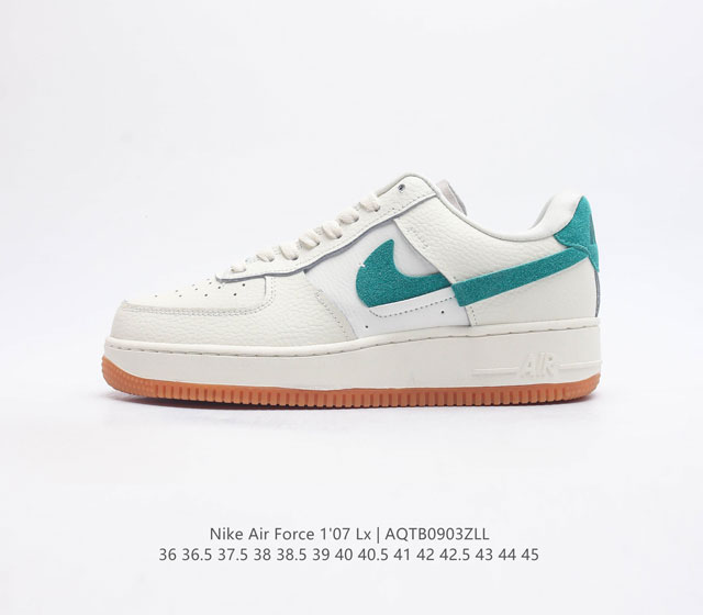 耐克nike Force 1 Lx 空军一号af1 解构系列板鞋男女同款运动鞋 鞋款整体以最经典的白色 Air Force 1 为设计蓝本 并融入当下最火热的解