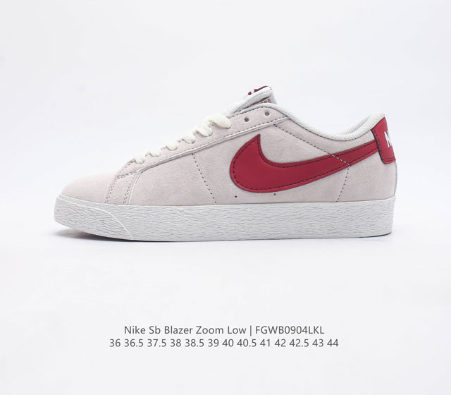 Nike耐克 Sb Blazer Zoom Low 经典运动休闲鞋滑板鞋开拓者低帮滑板鞋运动休闲鞋男 女滑板鞋锐意革新经典篮球鞋 设计灵感源自 Grant Ta