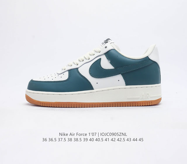 耐克 Nike Air Force 1 07 空军一号 Af 1 低帮百搭休闲运动板鞋 柔软 弹性十足的缓震性能和出色的中底设计 横跨复古与现代的外型结合 造就