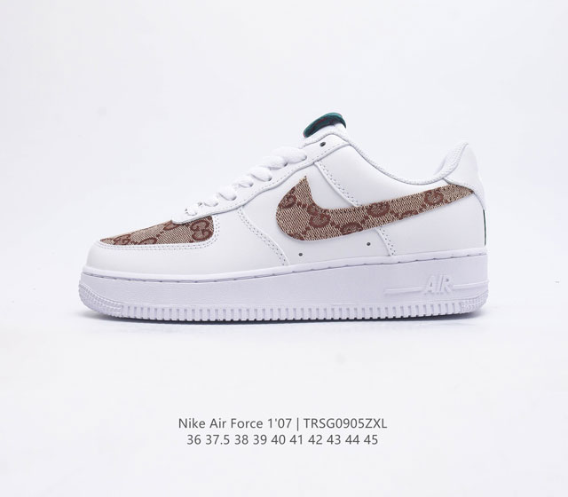 头层皮 耐克 Nike Air Force 1 '07 空军一号男女子运动鞋复古篮球鞋 巧妙结合复古美学和新潮魅力 旨在致敬 40 年来风靡世界的元年款篮球鞋 - 点击图像关闭