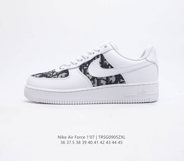 头层皮 耐克 Nike Air Force 1 '07 空军一号男女子运动鞋复古篮球鞋 巧妙结合复古美学和新潮魅力 旨在致敬 40 年来风靡世界的元年款篮球鞋