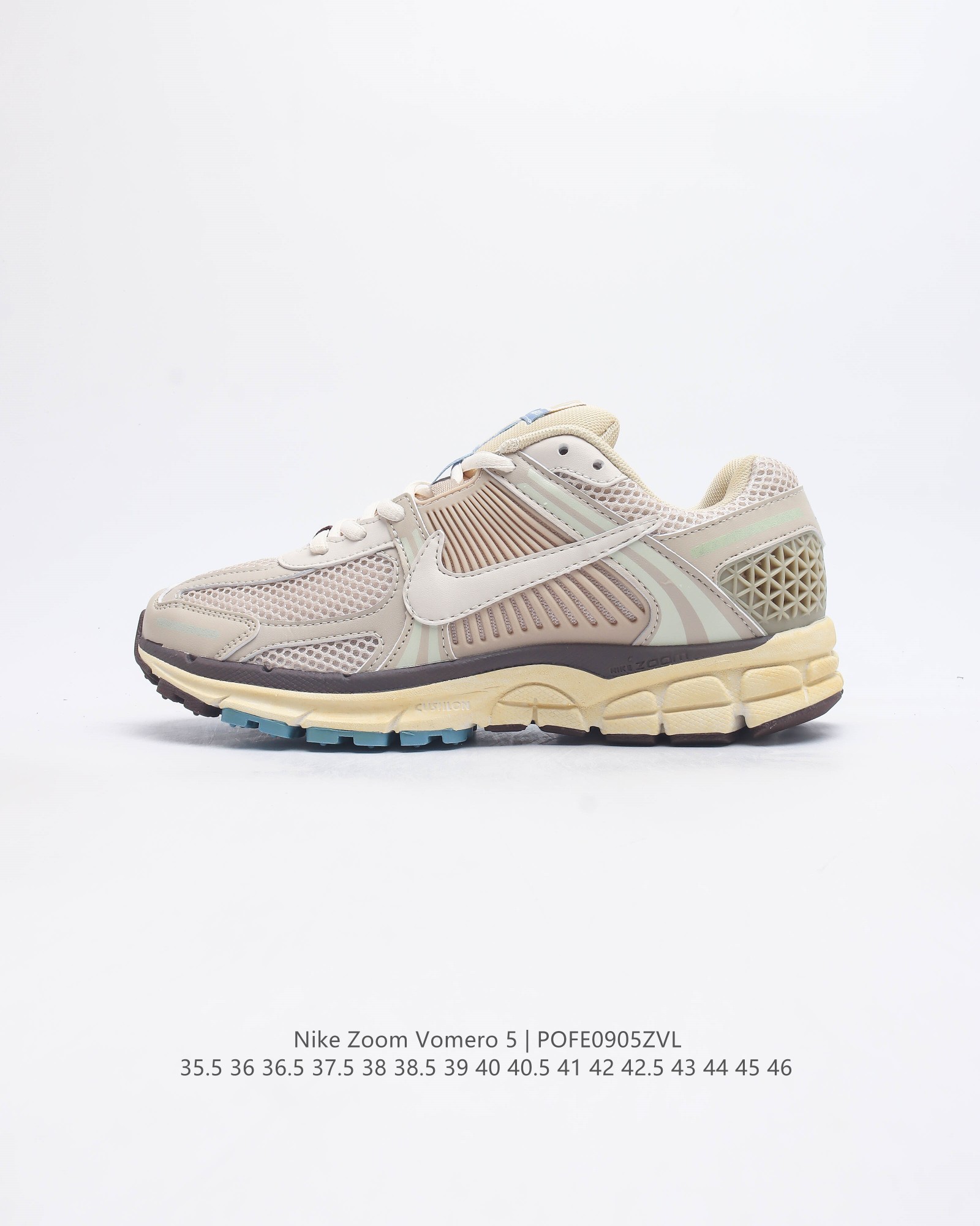 公司级 Nike 耐克夏季 Zoom Vomero 5 运动鞋休闲训练跑步鞋 Nike Zoom Vomero 5 男女子运动鞋妥帖包覆足部 提供透气支撑效果