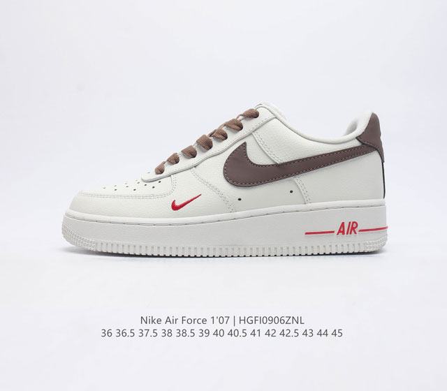 耐克 Nike Air Force 1 07 空军一号 Af 1 低帮百搭休闲运动板鞋 柔软 弹性十足的缓震性能和出色的中底设计 横跨复古与现代的外型结合 造就