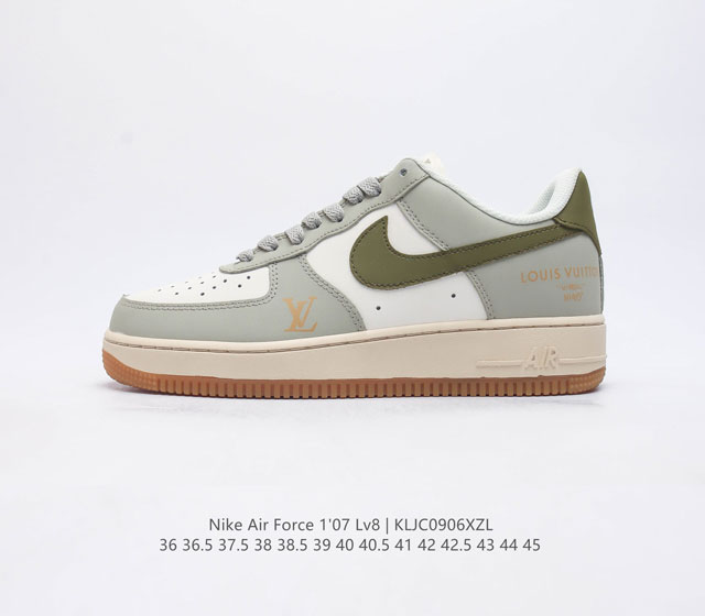 耐克 Nike Air Force 1 Lv8 系列 空军一号 Af1 运动板鞋 设计灵感源自摔跤运动 助你发挥天赋 震撼全场 华丽设计搭配优质皮革面 契合不同