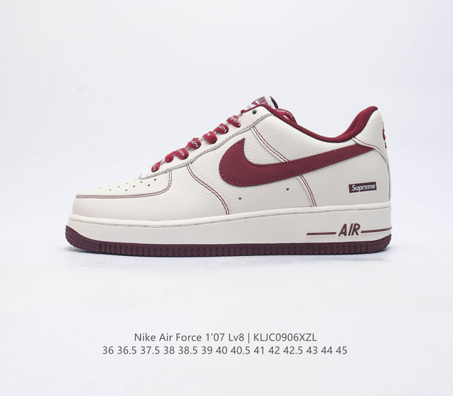 耐克 Nike Air Force 1 Lv8 系列 空军一号 Af1 运动板鞋 设计灵感源自摔跤运动 助你发挥天赋 震撼全场 华丽设计搭配优质皮革面 契合不同