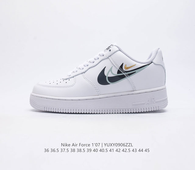 耐克 Nike Air Force 1 07 空军一号 Af 1 低帮百搭休闲运动板鞋 柔软 弹性十足的缓震性能和出色的中底设计 横跨复古与现代的外型结合 造就