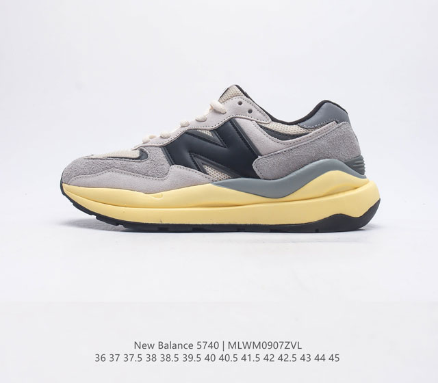 新百伦 New Balance Nb5740系运动鞋 凭借多种严选的优质素材重塑出让人耳目一新又充满层次感的革新中低结构 为呼应90年代的巨大化潮流 鞋侧也点题