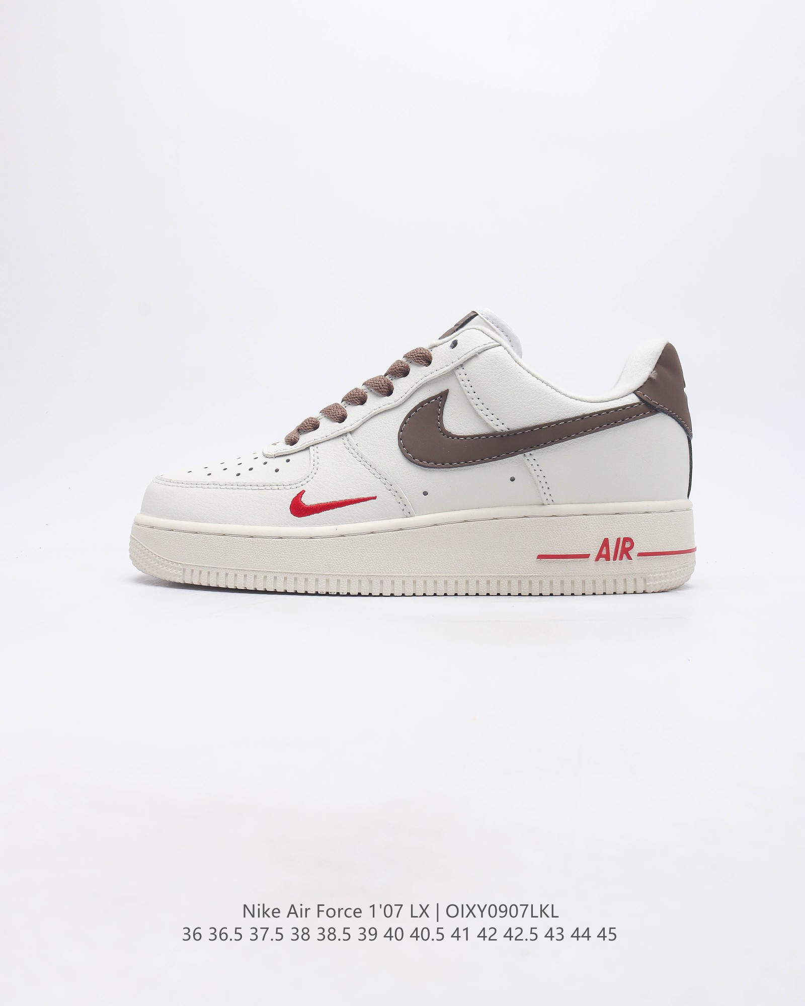 头层皮 耐克 Nike Air Force 1 '07 Lx 空军一号男女子运动鞋复古篮球鞋 巧妙结合复古美学和新潮魅力 旨在致敬 40 年来风靡世界的元年款篮