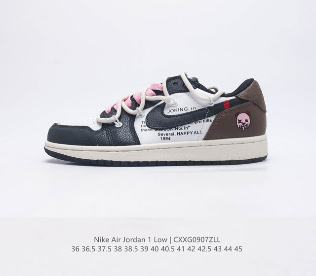 耐克 Nike Air Jordan1 Low Aj1乔丹一代 解构绑带低帮经典复古文化休闲运动篮球鞋 原鞋开模 拒绝公底 购置原厂同步原材料 都有细节还原98