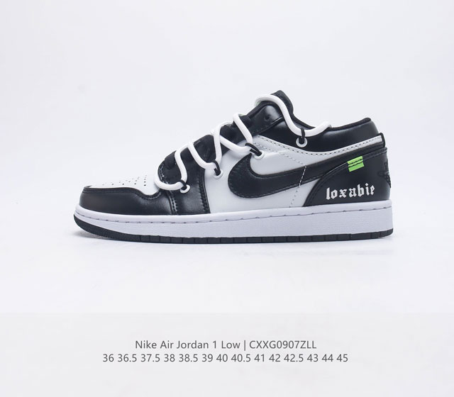 耐克 Nike Air Jordan1 Low Aj1乔丹一代 解构绑带低帮经典复古文化休闲运动篮球鞋 原鞋开模 拒绝公底 购置原厂同步原材料 都有细节还原98