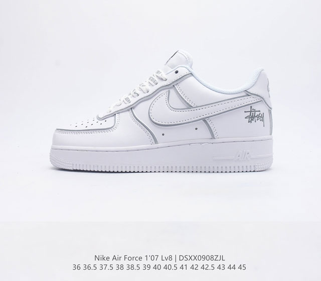 耐克 Nike Air Force 1 Lv8 系列 空军一号 Af1 运动板鞋 设计灵感源自摔跤运动 助你发挥天赋 震撼全场 华丽设计搭配优质皮革面 契合不同