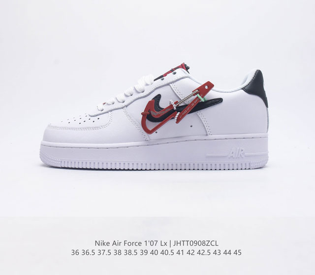 耐克 Nike Air Force 1 '07 Lx 空军一号 Af1 男女子运动鞋复古篮球鞋 巧妙结合复古美学和新潮魅力 旨在致敬 40 年来风靡世界的元年款