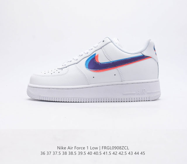 耐克 Nike Air Force 1 07 空军一号 Af 1 低帮百搭休闲运动板鞋 柔软 弹性十足的缓震性能和出色的中底设计 横跨复古与现代的外型结合 造就