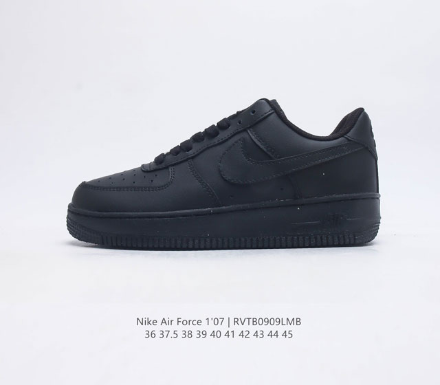 耐克 Nike Air Force 1 07 空军一号 Af 1 低帮百搭休闲运动板鞋 柔软 弹性十足的缓震性能和出色的中底设计 横跨复古与现代的外型结合 造就