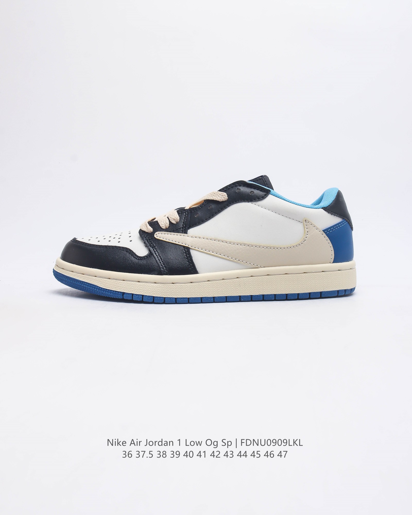 耐克运动鞋 Nike Air Jordan 1 Low Og Sp 倒勾 低帮篮球鞋 Aj1 乔丹1代 Aj1 乔1 反向脚趾复古运动鞋 亮点之处在于鞋侧的倒置