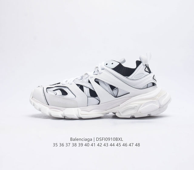 公司级balenciaga Track Led Trainers 巴黎世家复古灯鞋潮流百搭老爹鞋 充电接口处在track下方电池容量 单次充电满充可使用15+小