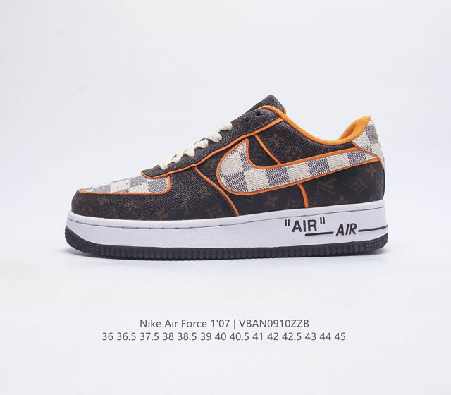 联名空军一号 耐克 Nike 耐克空军低帮板鞋 Lv 路易威登 串标 耐克nike Air Force 1 Low X Lv联名 空军一号低帮百搭休闲运动板鞋