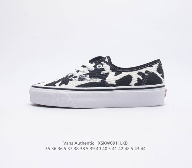 万斯 Vans Authentic 经典安娜海姆运动鞋 4孔低帮硫化滑板鞋 复古aut高端硫化 尺码 35 36 36.5 37 38 38.5 39 40 4