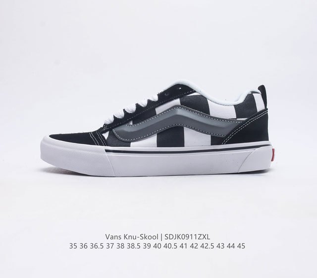 万斯 Vans Knu-Skool Vr3 Lx 面包鞋 坎普尔 茱利安系列低帮复古硫化休闲运动板鞋 肥胖版大logo 要说整个2023年最为热门的鞋型之一 面