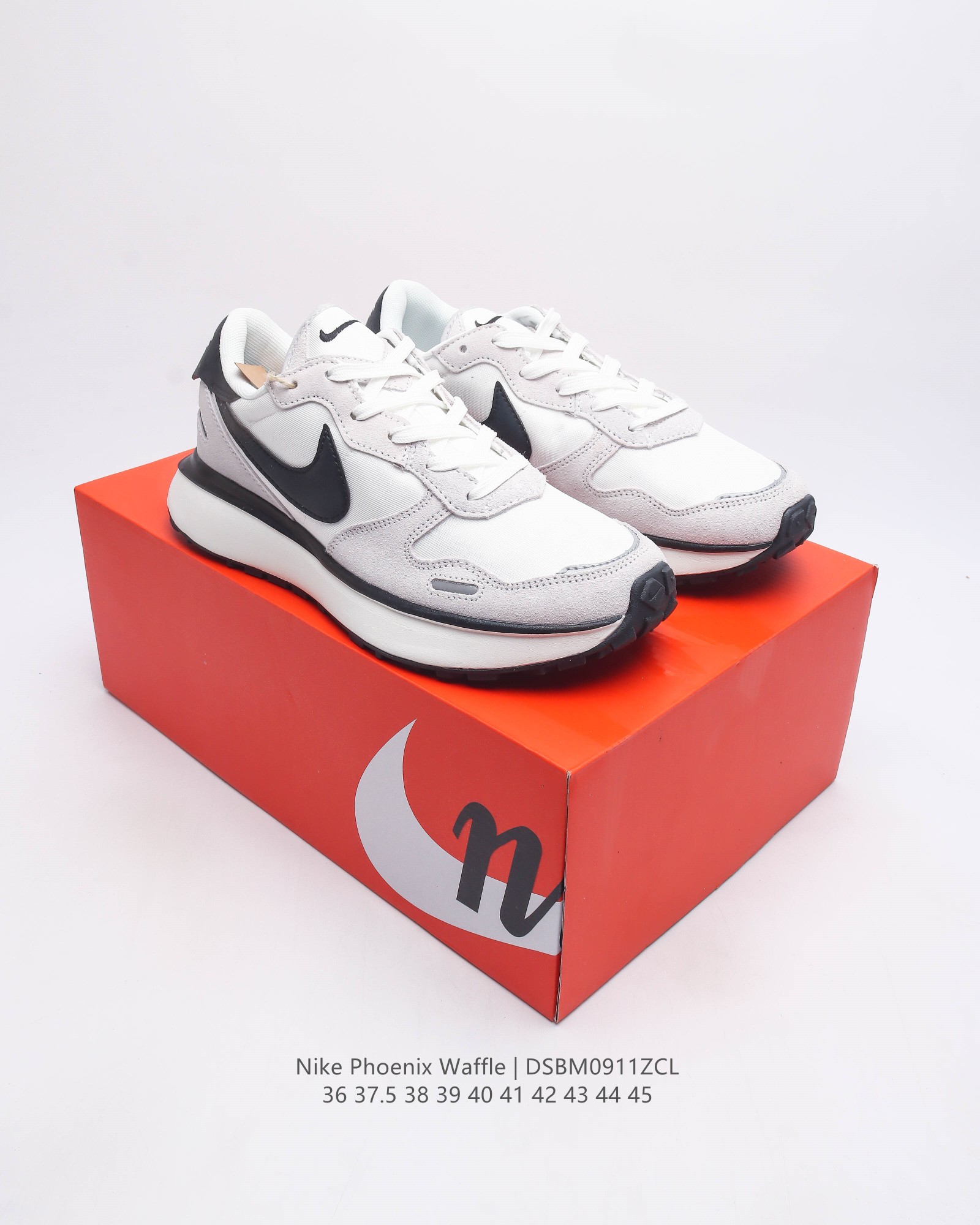 耐克 Nike Phoenix Waffle 华夫50周年系列华夫复古休闲运动慢跑鞋 后跟tpu独家4块滑块模具 夏季热门款 皮革织物面拼接透气休闲跑步鞋 货号